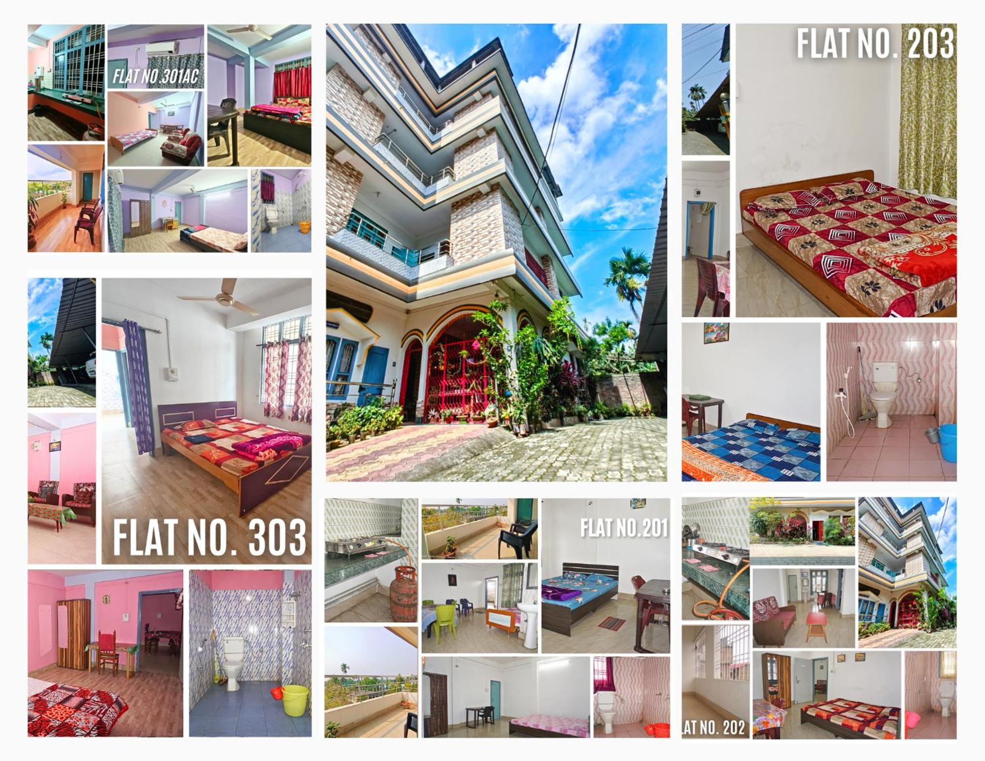 Taj Residency Holiday Homestay -Entire 1Bhk & 2Bhk Private Apartments -Call 767Ooo54Oo Jorhāt Exteriör bild
